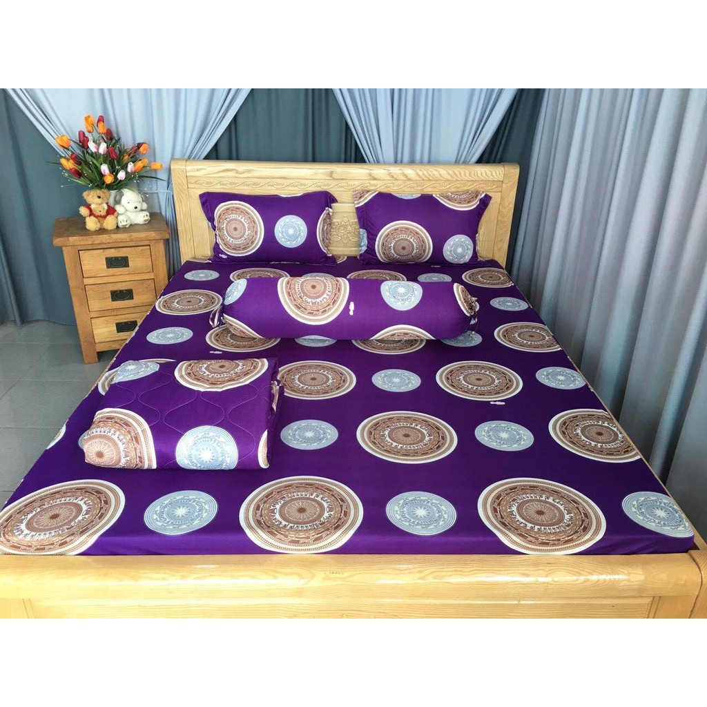 XẢ KHO trọn bộ drap +Mền thun Hàn Quốc siêu mát size 1m4 - IB xem mẫu mới - RẺ VÔ ĐỊCH