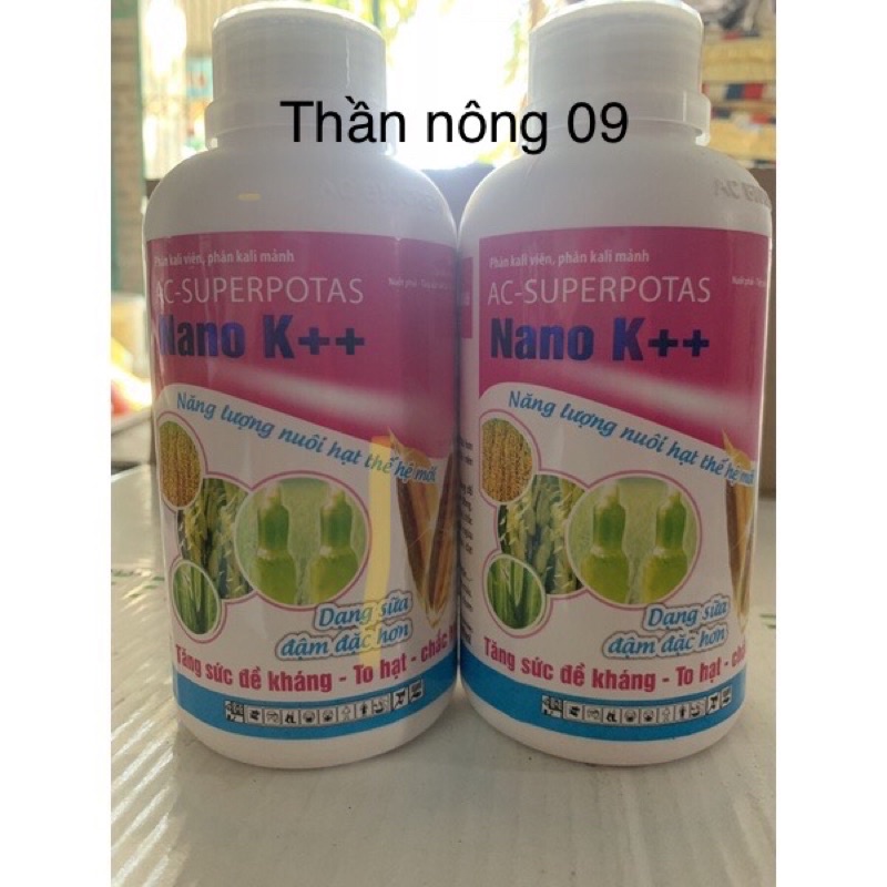 năng lương nuôi hạt nano k++ (chai 500ml)