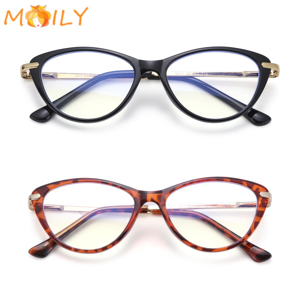 MOILY Women & Men Blue Light Blocking Glasses Reading Gaming Eyeglasses Computer Glasses Fashion Anti Eye Eyestrain Oval Frame Non-Prescription...