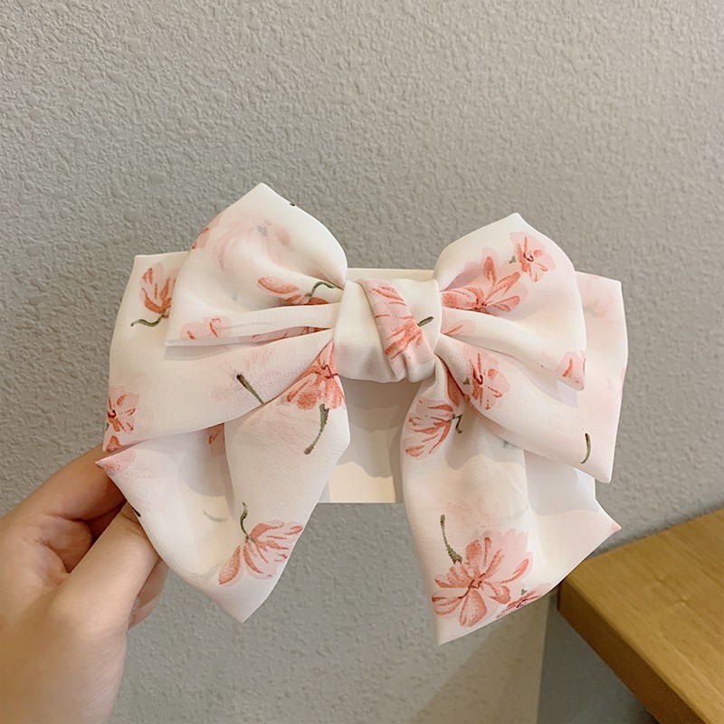 Kẹp tóc hình nơ tua rua phong cách Nhật Bản đáng yêu cho nữ