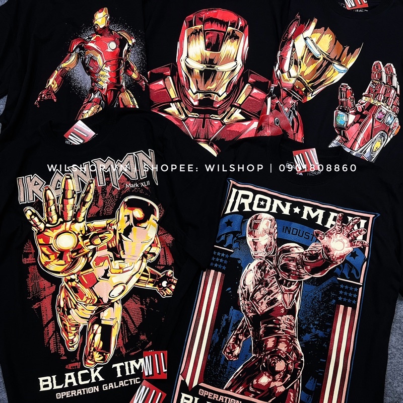 IRON MAN - ÁO MARVEL IN 3D - ÁO THUN UNISEX  - SIÊU ANH HÙNG