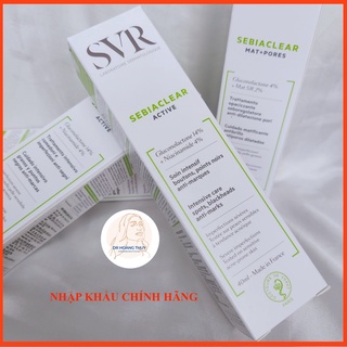 [NHẬP KHẨU CHÍNH HÃNG] Kem kiềm dầu, giảm mụn SVR Sebiaclear Active [NHẬP KHẨU CHÍNH HÃNG]