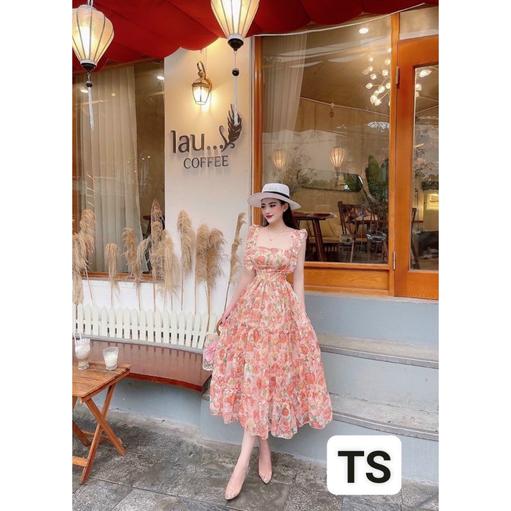 váy maxi thiết kế hai dây,maxi đi biển trẻ trung cá tính | BigBuy360 - bigbuy360.vn