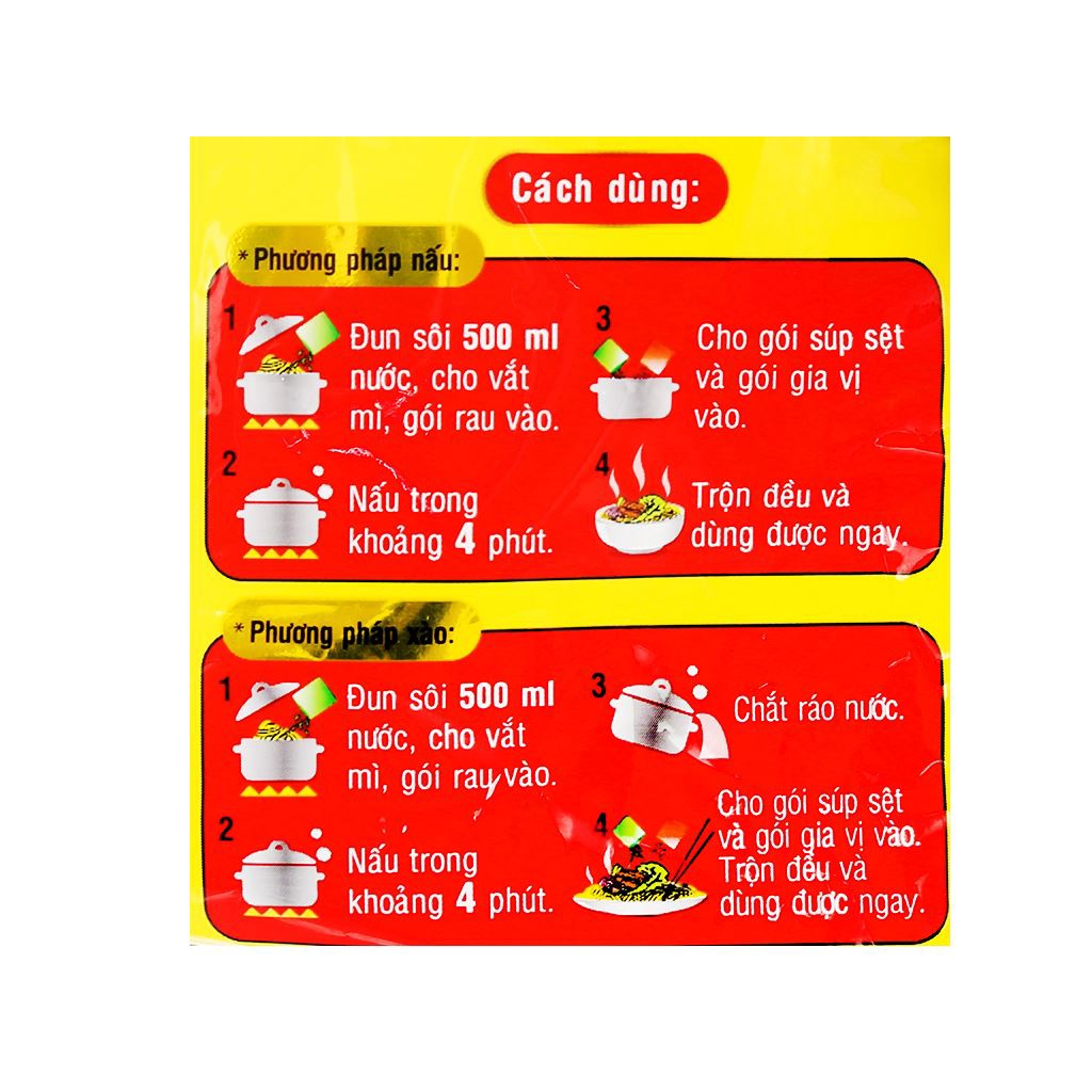 Mì SiuKay gói 127g vị bò/hải sản