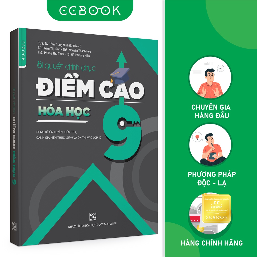 Sách - Bí quyết chinh phục điểm cao Hóa học 9 - Tham khảo lớp 9 - Siêu tiết kiệm - Chính hãng CCbook