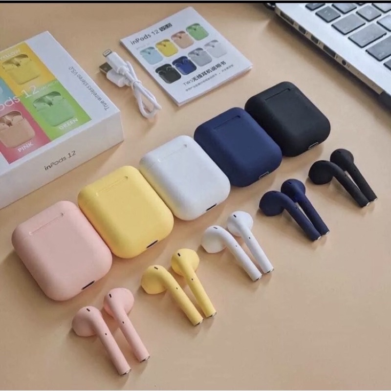 ⚡📣Tai nghe bluetooth không dây TWS- i12 cảm ứng điều khiển cảm biến âm thanh HIFI cho Android iOS