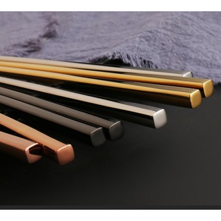 (ĐƯỢC CHỌN MÀU) SET 10 ĐÔI ĐŨA INOX NHIỀU MÀU (HÀNG ORDER)