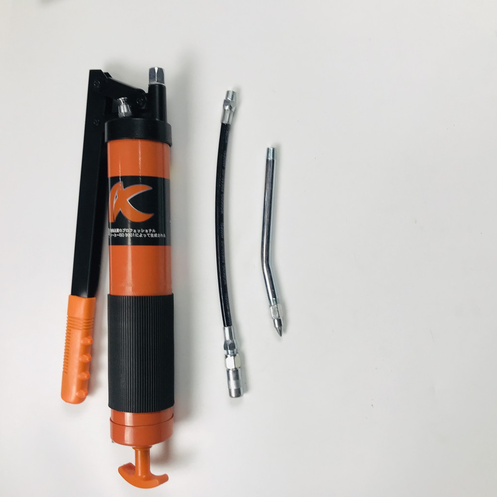 Bơm mỡ tay Nhật bản KAPUSI Cap cấp Hàng nội địa nhật 400cc kèm vòi cong