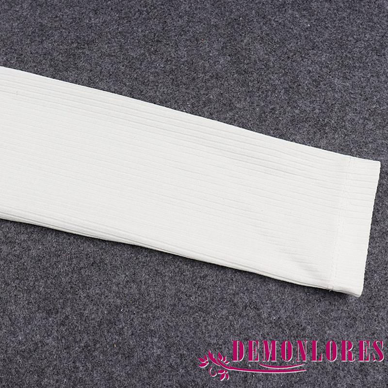 Áo Croptop Tay Dài Hở Vai Màu Sắc Thời Trang Dành Cho Nữ