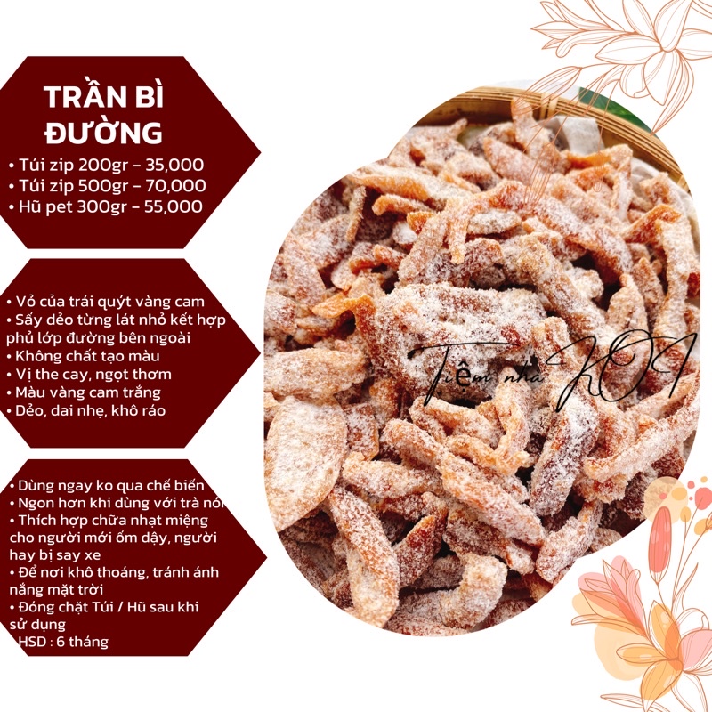 Trần Bì Đường / 200gr / 300gr / 500gr - Đặc sản Đà Lạt