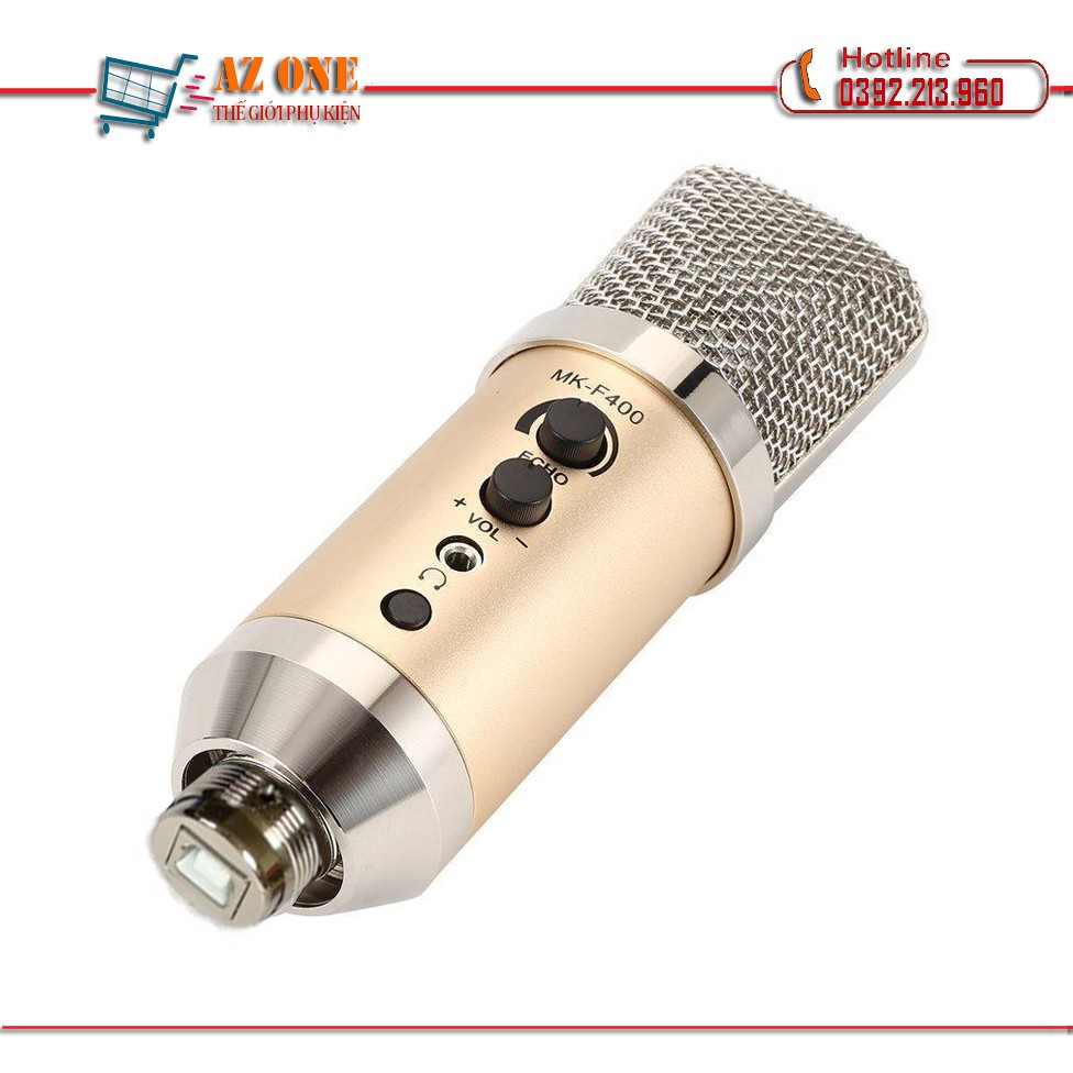 Microphone Thu Âm Live Stream MK-F400USB - Kết nối qua cổng USB