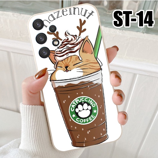 Ốp điện thoại Samsung Galaxy A52 - A32 - A12 5G - A52s 5G - A72 - Ốp lưng Samsung in hình Trà Sữa Mèo siêu cute
