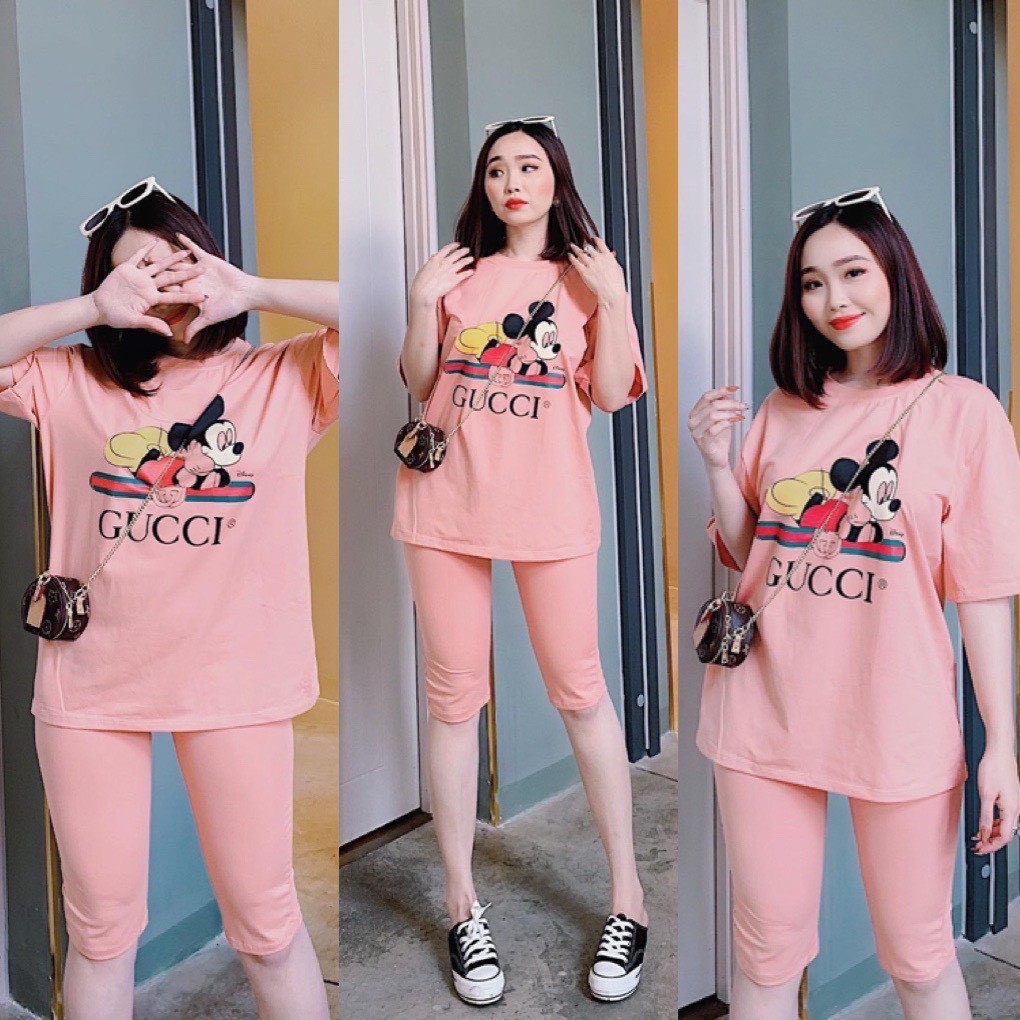 Set đồ nữ cá tính, set quần lửng áo thun đi chơi sang chảnh mùa hè đẹp 8A00121