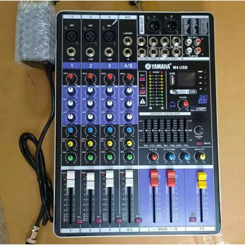 Mixer m4 yamaha usb 99 hiệu ứng chế độ reverb