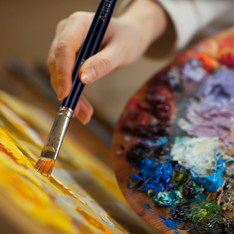 Bộ 12 Cọ Vẽ Tranh SeamiArt Bằng Nylon Nhiều Kiểu Dáng