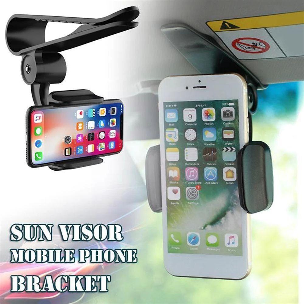 Giá Đỡ Điện Thoại Gắn Kính Chiếu Hậu Xe Hơi Thiết Kế Dạng Xoay Tiện Dụng
