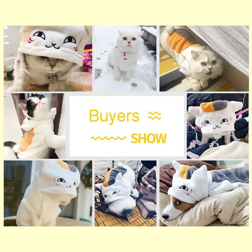 1 Bộ Áo Liền Quần Bằng Vải Nhung San Hô Mềm Mại In Họa Tiết Mèo Dễ Thương Thời Trang Thu Đông Cho Thú Cưng