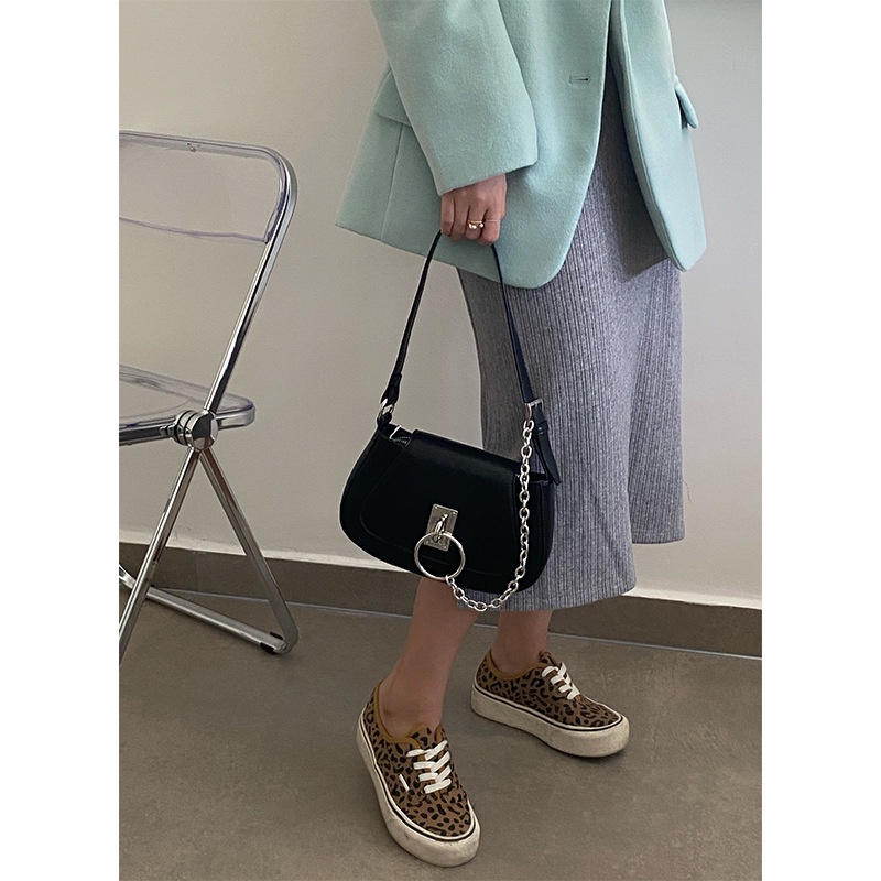 Túi xách nữ 2 dây đeo chéo, kẹp nách PHỐI XÍCH hàng Quảng Châu cá tính