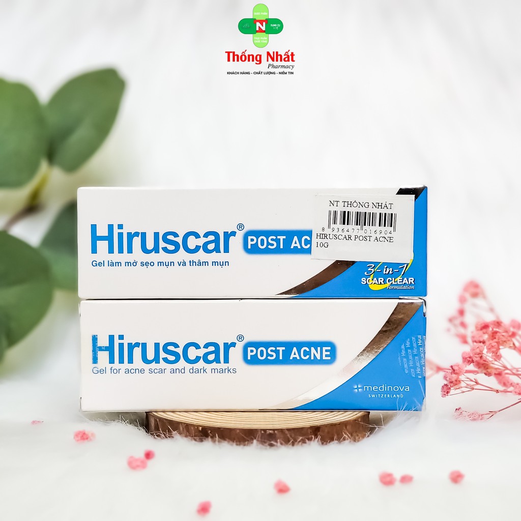 Hiruscar Post Acne Xử Lý Thâm, Sẹo, Chấm Ngừa Mụn Tái Phát PostacneTuýp 5gram, 10gram