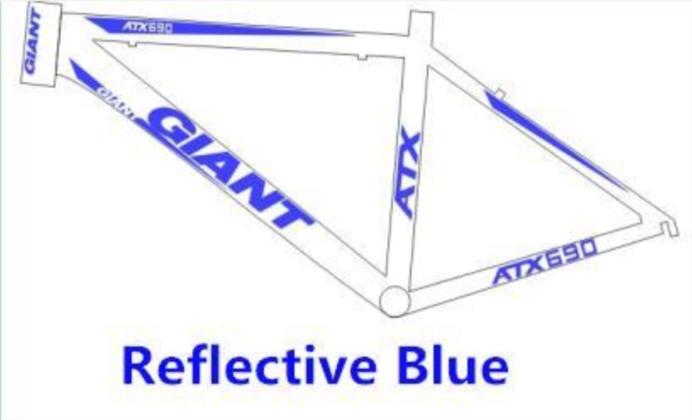 Bicycle Reflective Frame Stickers For Giant Atx 690  MTB Decals