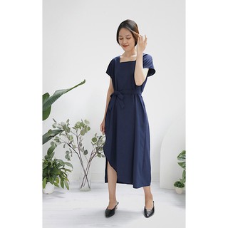 Chicka Chicka - Đầm maxi High low maxi dress - Màu Navy