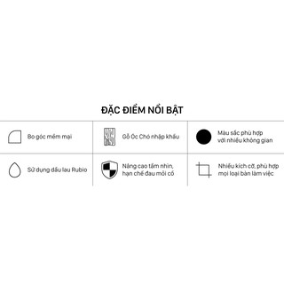 Kệ bàn gỗ óc chó HyperWork (Màu Nâu)