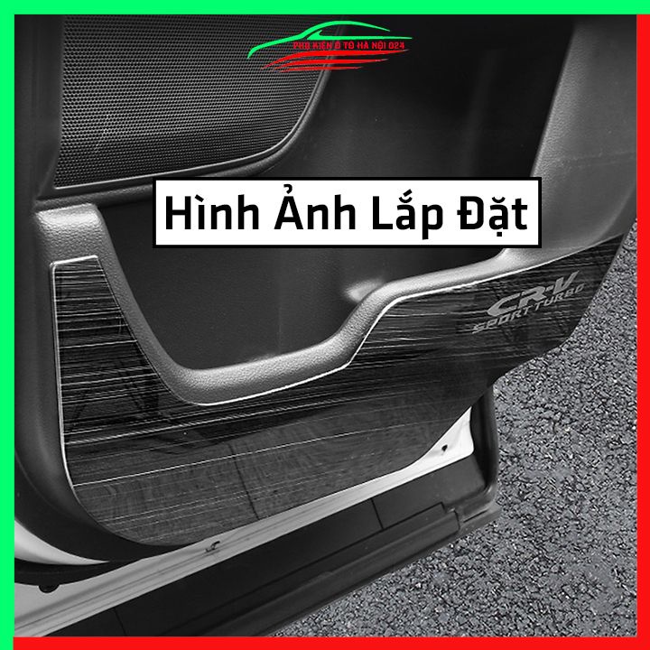 Bộ ốp tapli CR-V, CRV 2018-2022 vân Titan chống xước va đập khi mở cửa và làm đẹp xe
