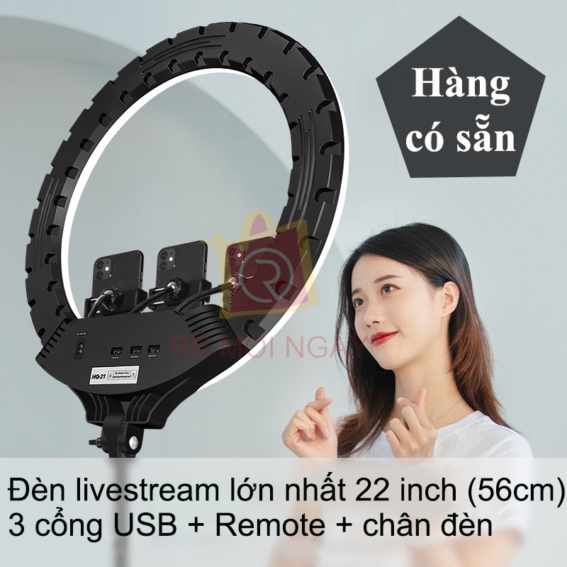 Đèn Livestream 54cm Bán Hàng, Phun Xăm, Nối Mi, Spa Max Size 56cm