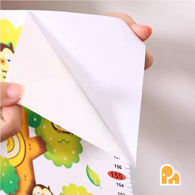 Miếng Dán Tường Hình Thước Đo Chiều Cao Cho Bé