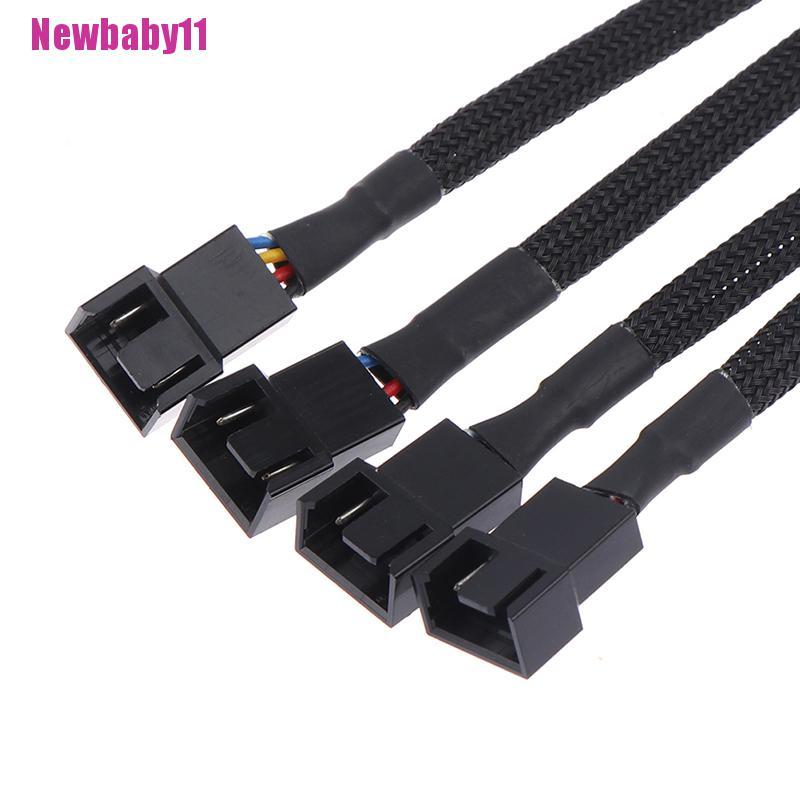 Cáp Chia Quạt Tản Nhiệt 4pin PWM 1 Sang 1 2 3 4 Newbaby11 Cho CPU Máy Tính