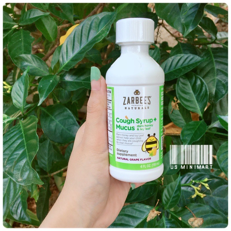 Siro ho tiêu đờm Zarbee's Naturals Cough Syrup + Mucus