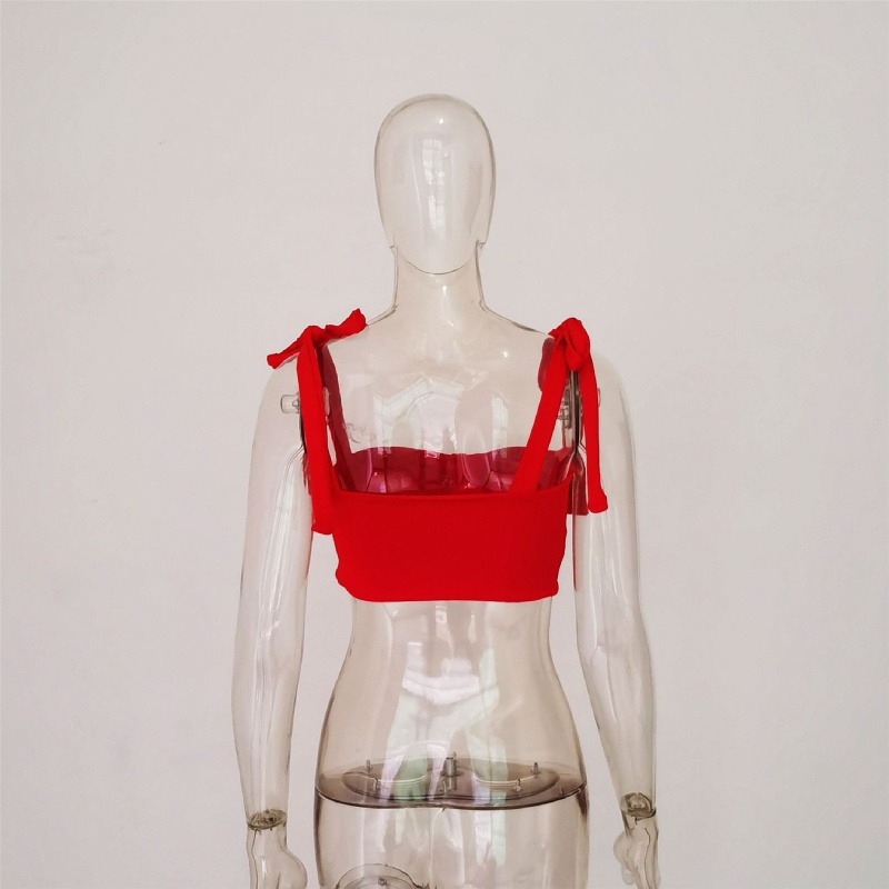 Áo Lửng Không Tay Cổ Vuông Gợi Cảm Cho Nữ