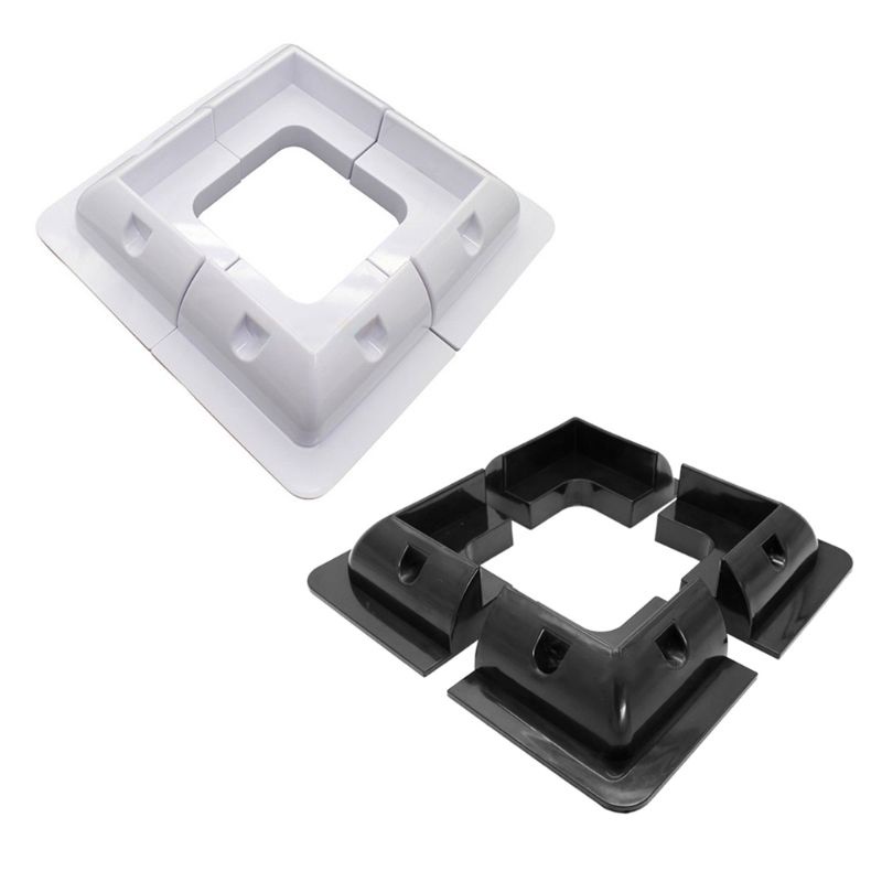Bộ 4 Giá Đỡ Tấm Pin Năng Lượng Mặt Trời Bằng ABS Siêu Bền Tiện Dụng Cho Xe Caravans RV
