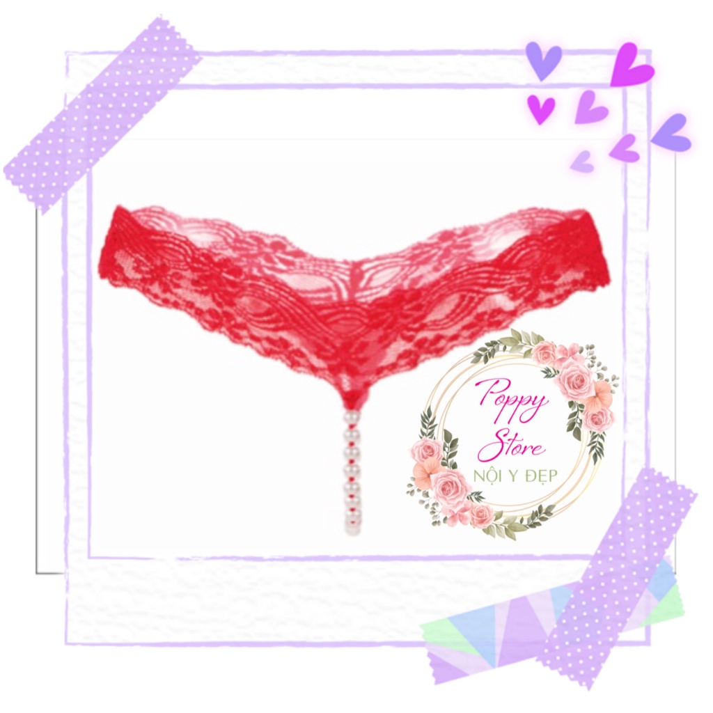 Quần lọt khe đính hạt ngọc sexy ⚡Mã AT37 /  CHE TÊN SẢN PHẨM⚡ quần chip nữ - ren - đính dây cườm gợi cảm -xìlip cosplay