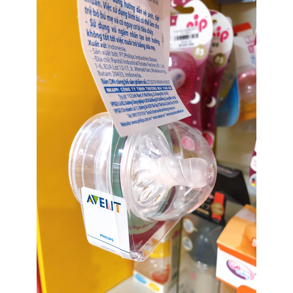 Núm Ti Silicon Philips Avent Natural Cổ Rộng Siêu Mềm Cho Bé ( GIÁ 1C )