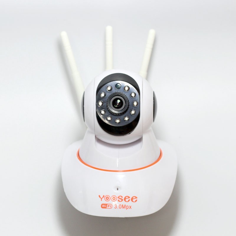 Camera IP Wifi Yoosee 3 Râu siêu nét FullHD+ 2304P 3.0Mpx 10 đèn hồng ngoại (Trắng) + Kèm thẻ Yoosee/NTC U3 32GB