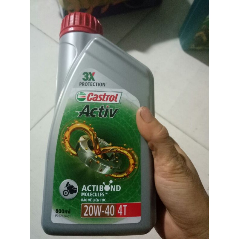 nhớt castrol acti 0,8lit hàng chính hãng do công ty castrol sản xuất