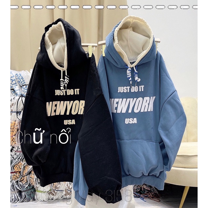 Áo hoodie Newyork mũ 2 lớp H2A648