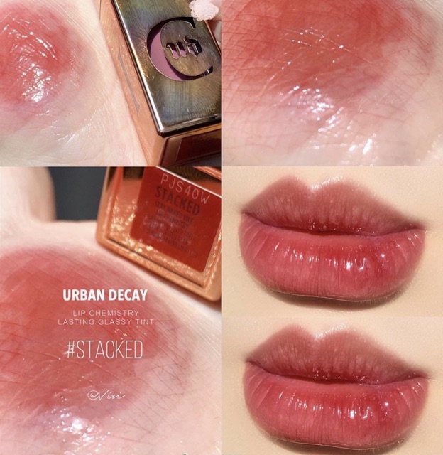 OFF 50% SON BÓNG URBAN DECAY VICE LIP CHEMISTRY LASTING GLASSY TINT MÀU 21, PHYSIQUE, STACKED