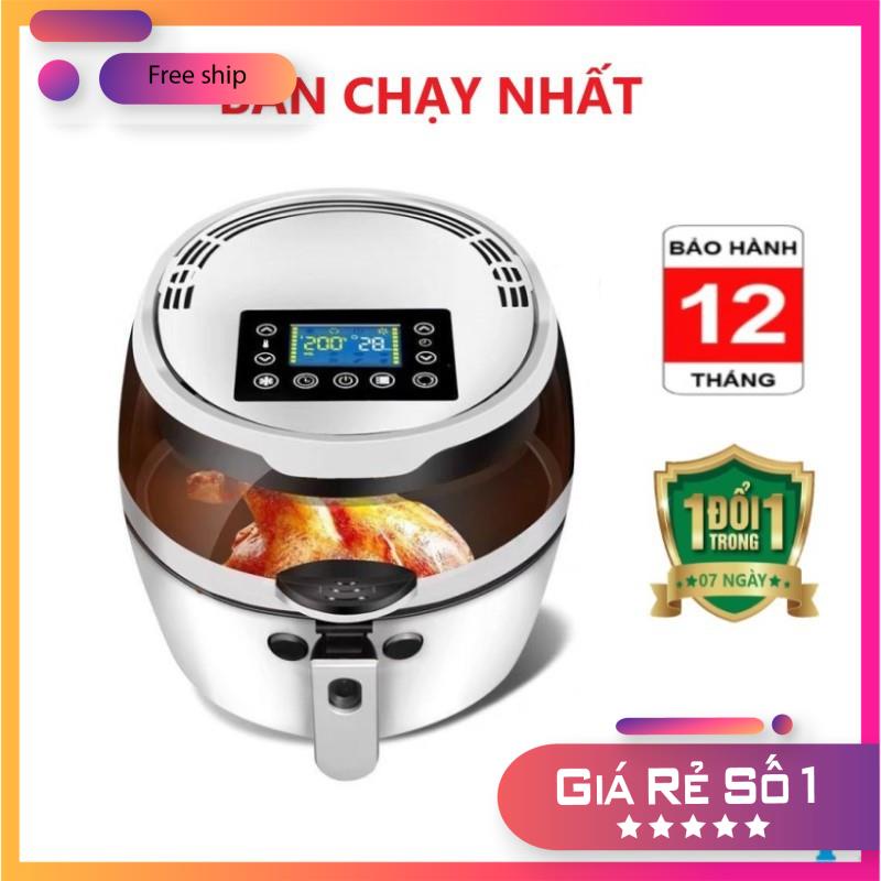 Nồi Chiên Không Dầu Nine Shield 8L - Nồi chiên không dầu 8L thế hệ mới 2021