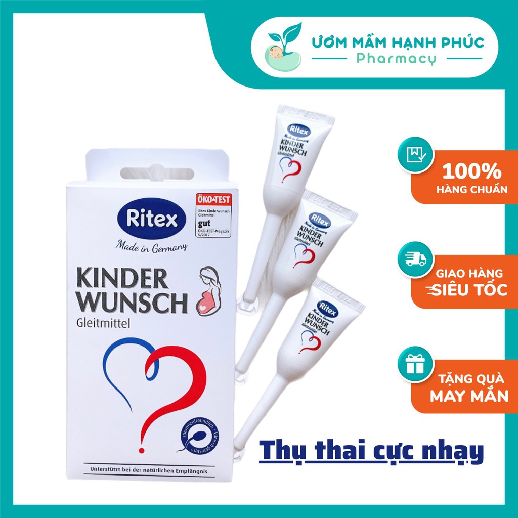 [BÁN LẺ] Gel Ritex Kinderwunsch Đức, 1 tuýp - hỗ trợ tăng thụ thai