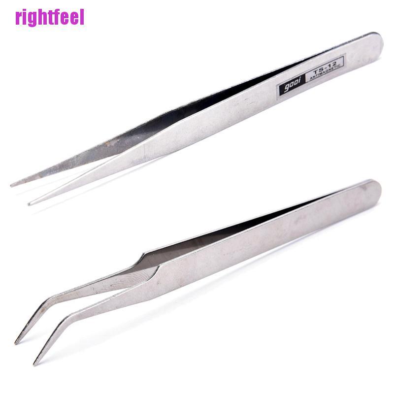 Bộ 2 Lông Mi Giả Thẳng Và Cong Bằng Thép Không Gỉ