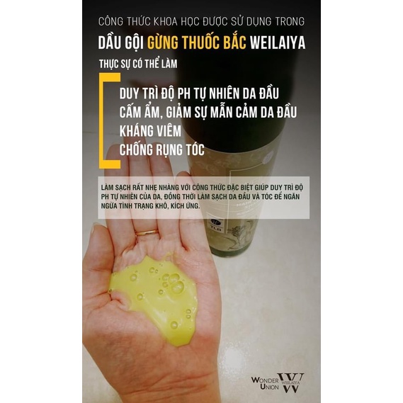 Bộ Dầu Gội Weilaiya Chính Hãng, Giảm Rụng, Kích Mọc Tóc, Gội Xả Size (400+250)ml | BigBuy360 - bigbuy360.vn
