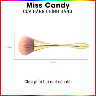 Chổi phủi bụi nail , cọ phủi bụi nail cán dài