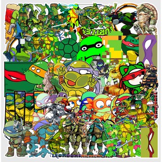 Bộ 52 Sticker hoạt hình Ninja rùa