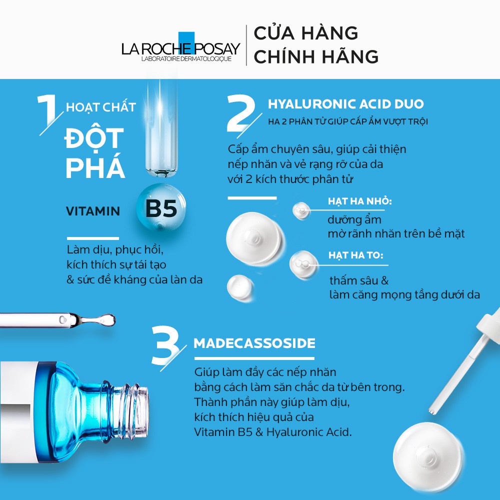 La Roche Posay Hyalu B5 Serum - Tinh Chất B5 La Roche Posay Cấp Nước Mờ Nhăn Săn Chắc Da