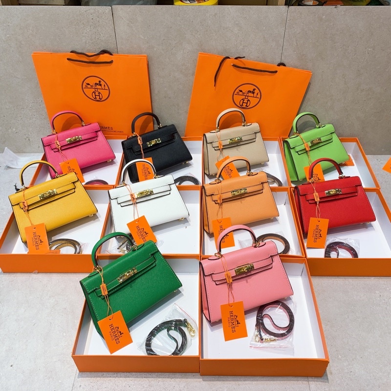 Túi hm kelly mini sz 20cm khoá vàng. Hàng super. Ảnh chụp thật
