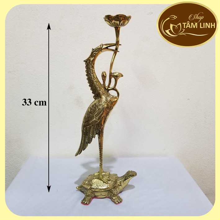 Cặp Hạc Bằng Đồng Cao 33 cm