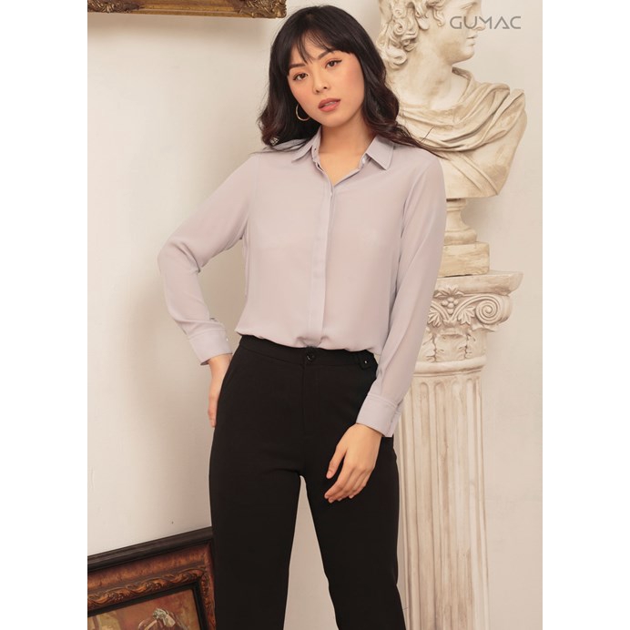 Áo sơ mi giấu nút AA418 GUMAC