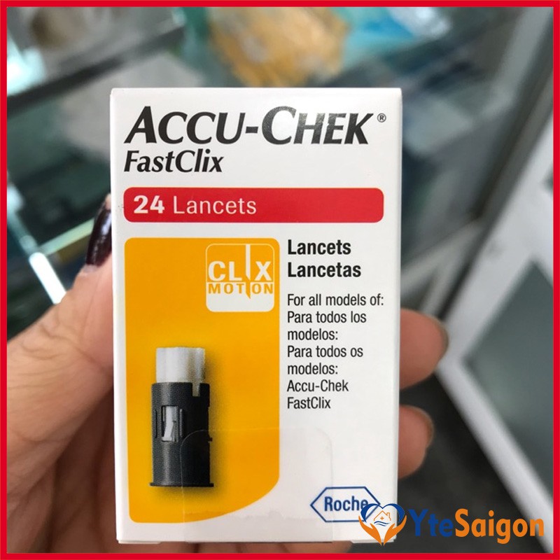 ✅ [Chính hãng] Kim chích lấy máu Accu-Chek Fastclix ✅ Dùng cho máy Accu-Chek Performa ✅ Hộp 24 kim